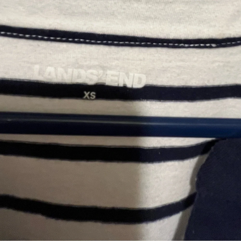 Lands' End Classic Navy and White Striped Dress - Picture 7 of 7